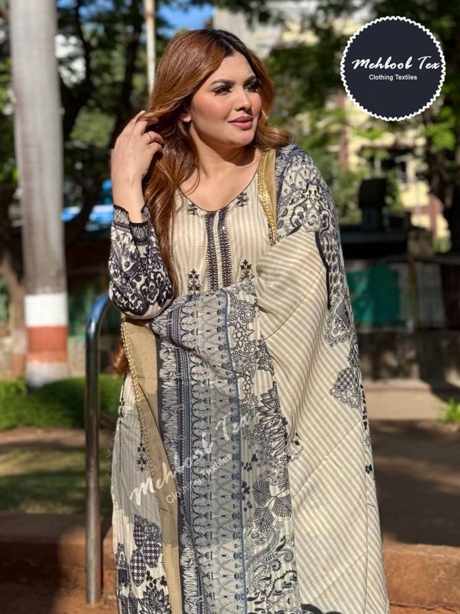 1325 Mehboob Tex Printed Cotton Summer Pakistani Suits Wholesale Suppliers In India
